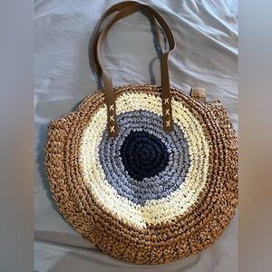 Stylish Multicolor Woven Tote Bag